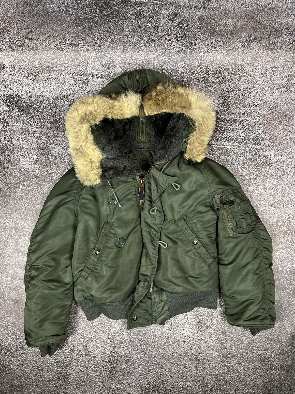Alpha Industries × If Six Was Nine × Vintage 60s Alpha Industries N-2B coyote fur flight bomber jacket Size US S / EU 44-46 / 1 - 2 Thumbnail