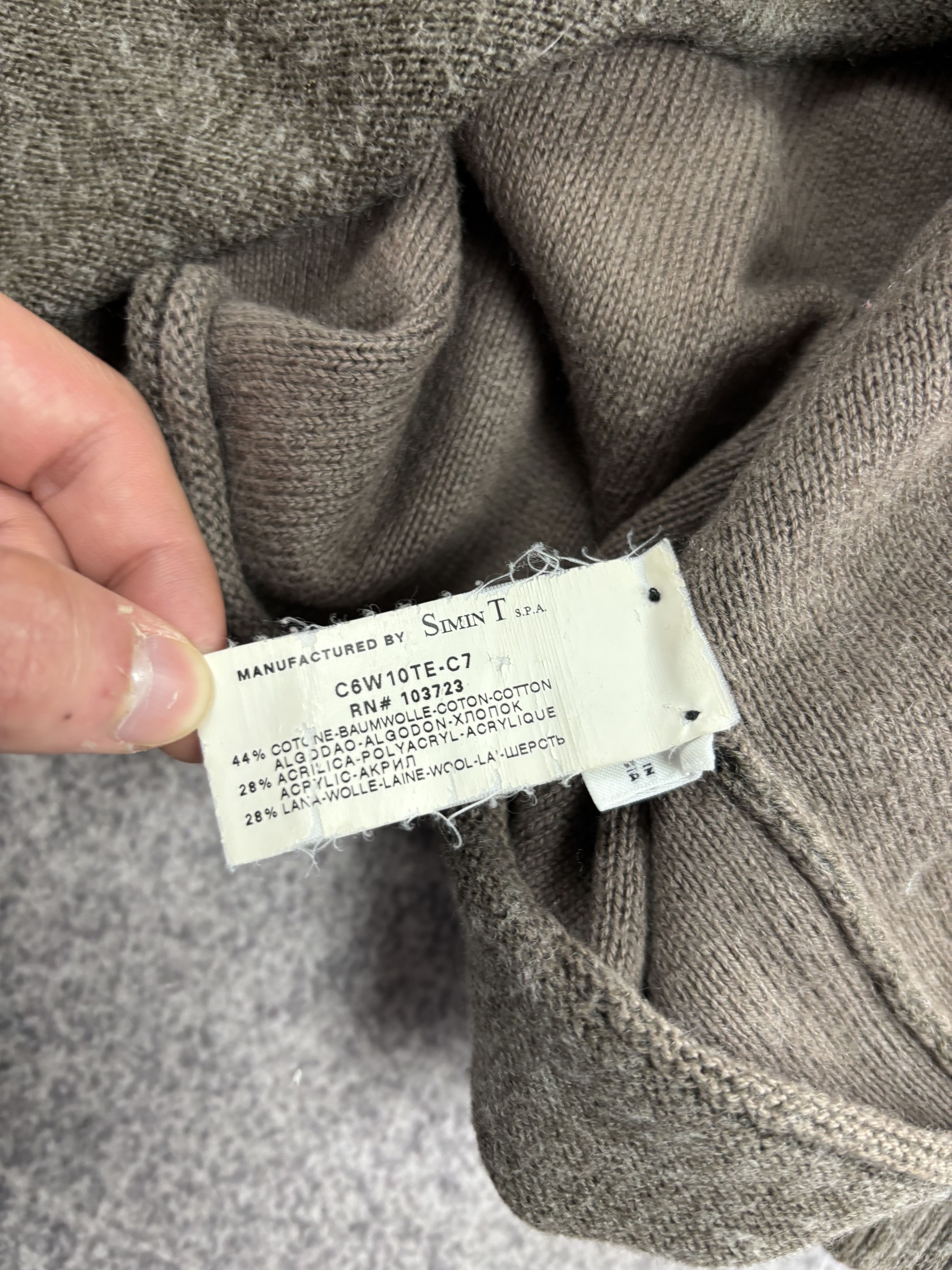 Emporio Armani VTG Cropped Armani Jeans Kapital Style Wool Sweater Size US M / EU 48-50 / 2 - 6 Thumbnail