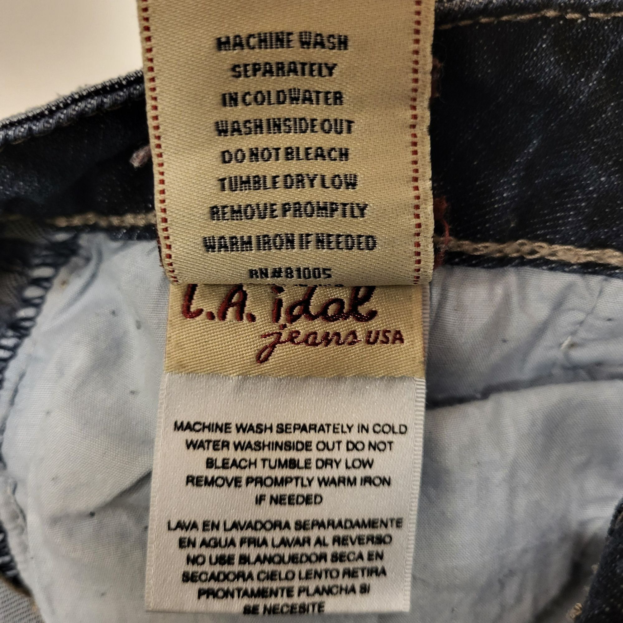 Other L.A. Idol USA Fashion Jeans Bootcut Blue Jeans Bling Embroid Size 32" / US 10 / IT 46 - 14 Thumbnail
