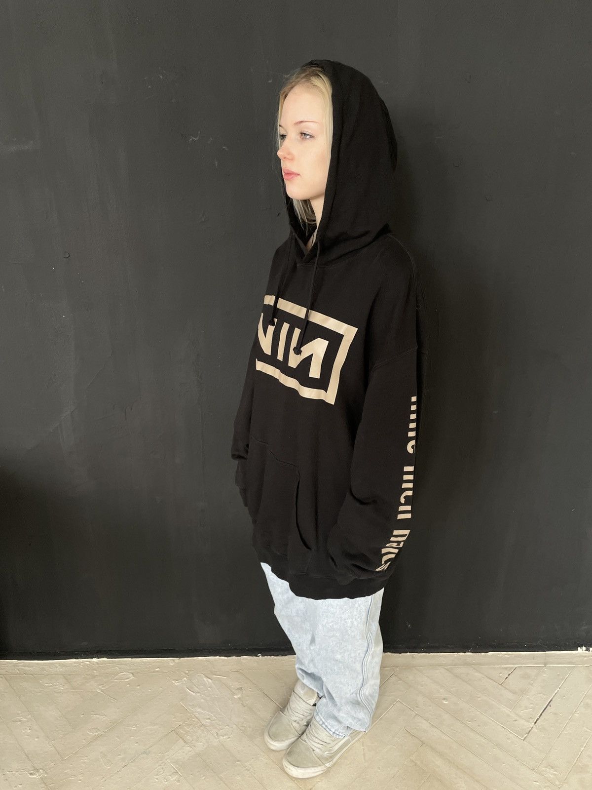 Other NineInchNails Hoodie Industrial Band Merch Oversized NIN Size US XXL / EU 58 / 5 - 9 Thumbnail