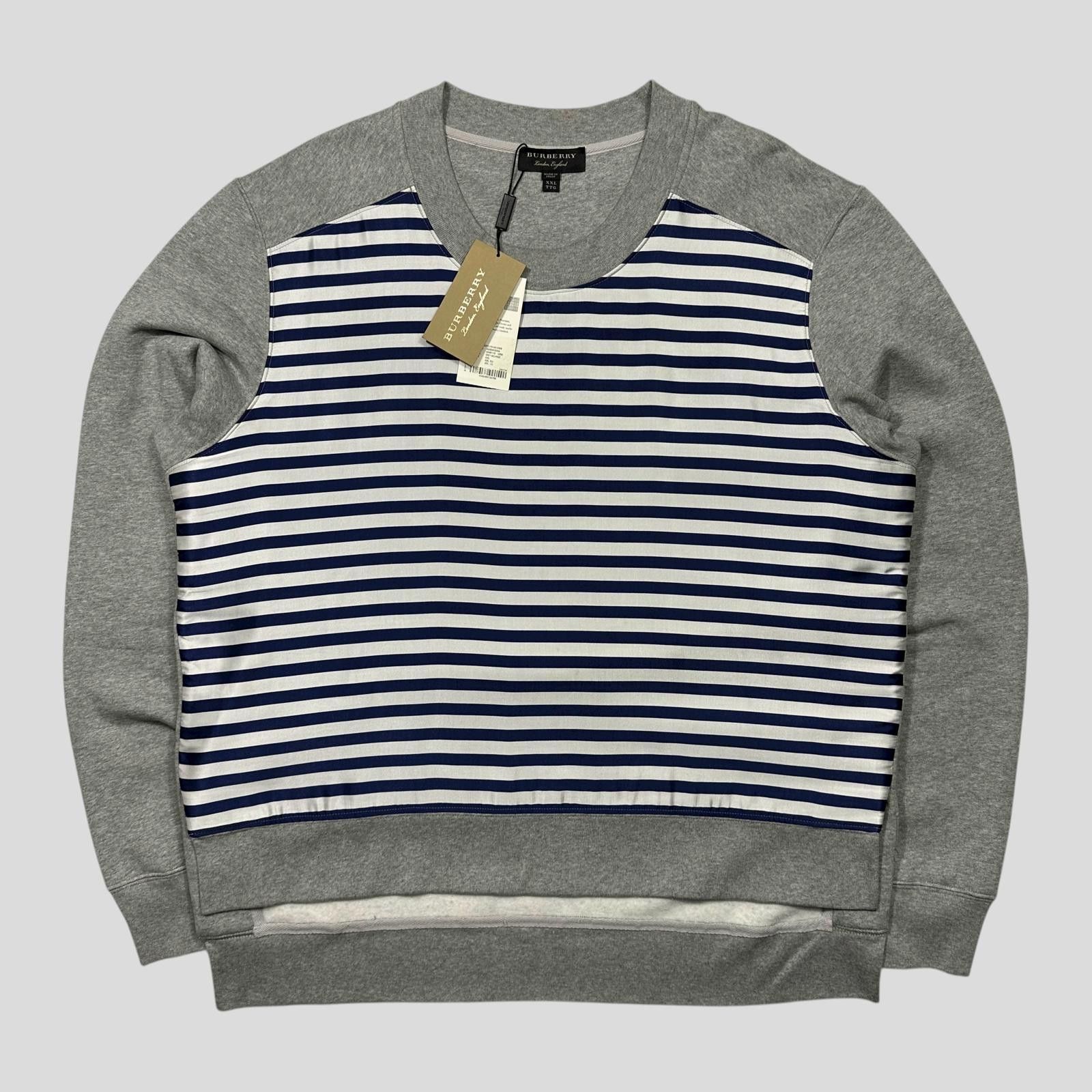 Burberry Burberry 2017 Striped Nylon Appliqué Logo Crewneck - XXL Size US XXL / EU 58 / 5 - 1 Thumbnail