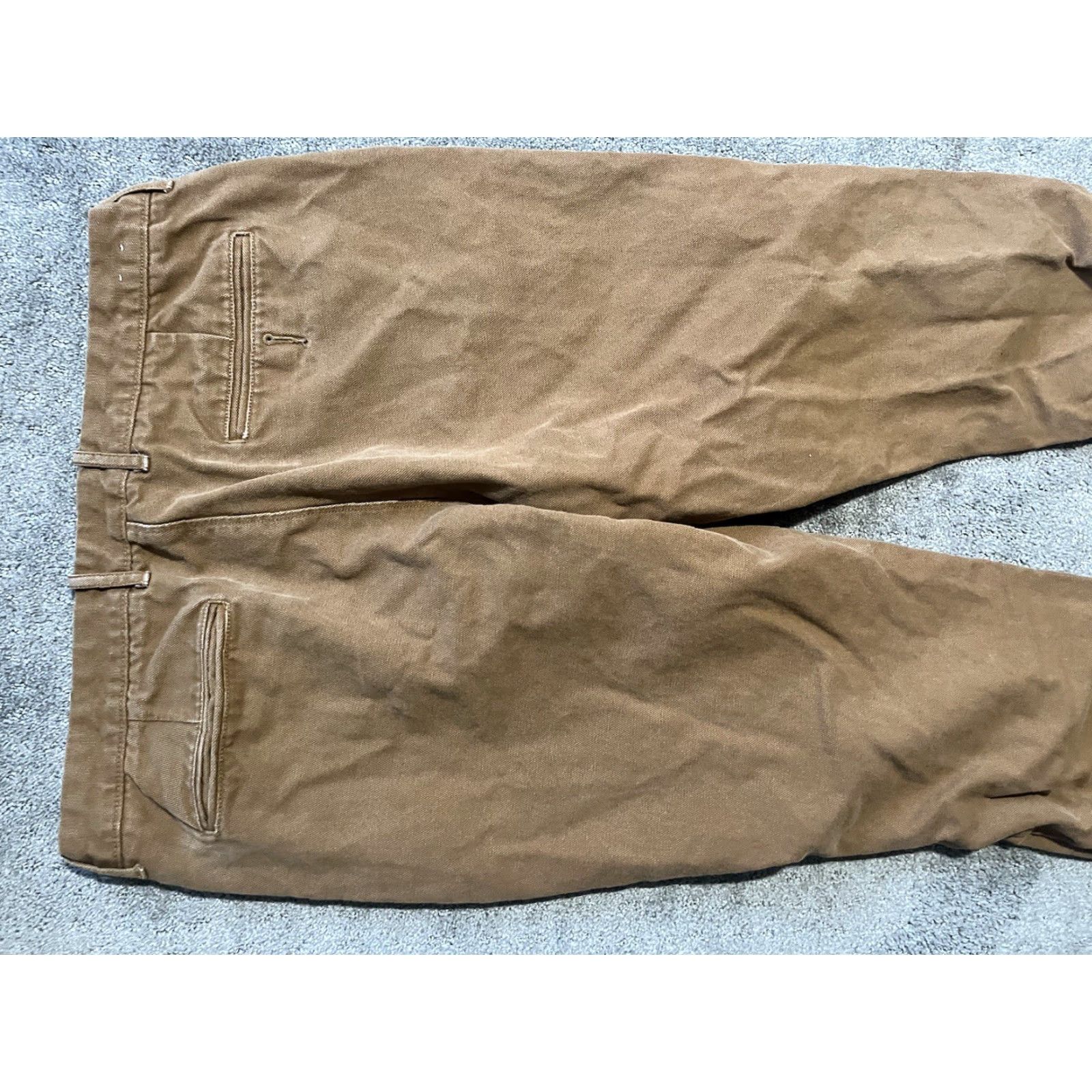 J.Crew VINTAGE J.CREW 770 PANTS Chino Cotton Stretch Straight Mens 35x32 Brown Regular Inseam 32 Flawed? (Need to ensure no mislabel) Size US 35 - 4 Thumbnail