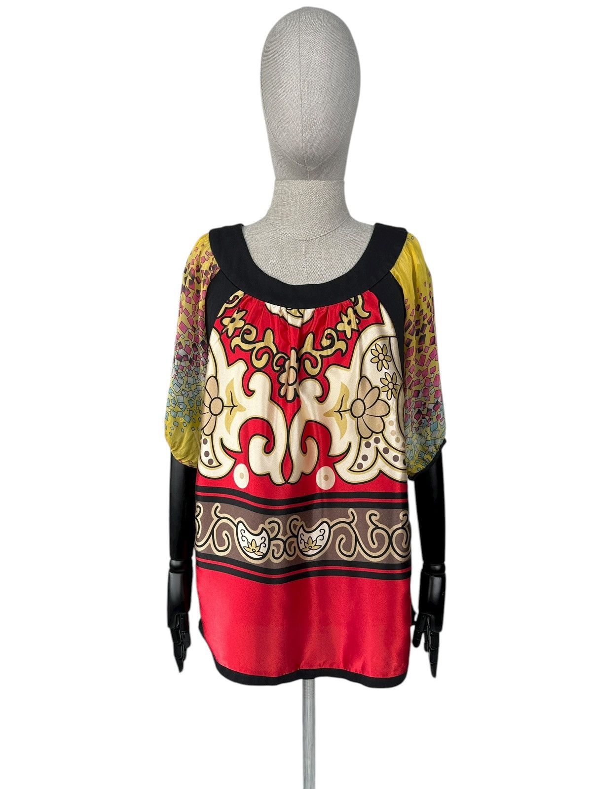 Stella McCartney Stella McCartney 100% Silk Multicolor Blouse Shirt Size M / US 6-8 / IT 42-44 - 1 Thumbnail