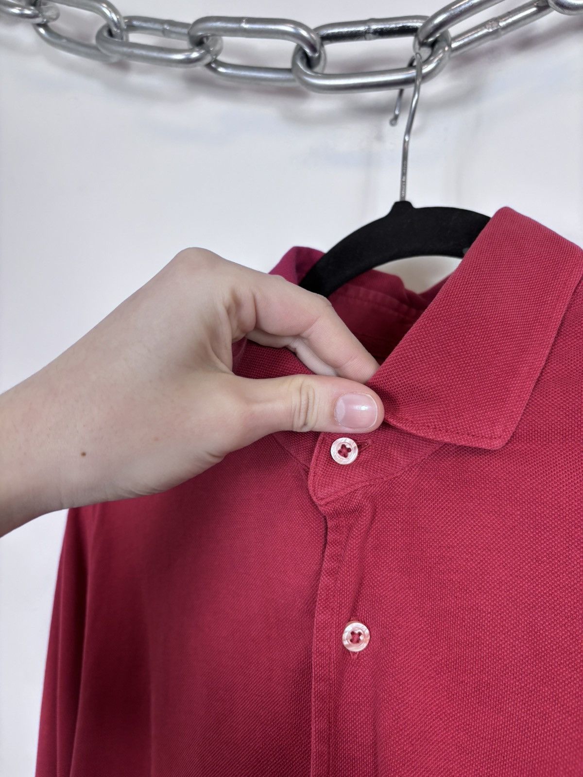 Gran Sasso Gran Sasso Vintage Men’s Red Long Sleeve Button Up Shirt Size US M / EU 48-50 / 2 - 5 Thumbnail
