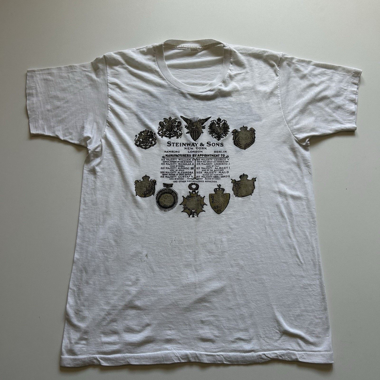 Vintage Vintage Steinway & Sons Pianos T Shirt Medium 70s 80s Promo Size US M / EU 48-50 / 2 - 1 Thumbnail