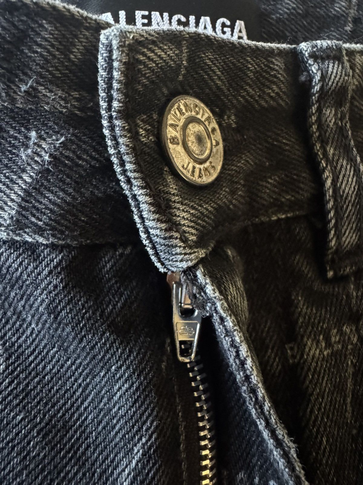 Balenciaga Balenciaga Allover Logo Denim Jeans Size US 30 / EU 46 - 7 Thumbnail