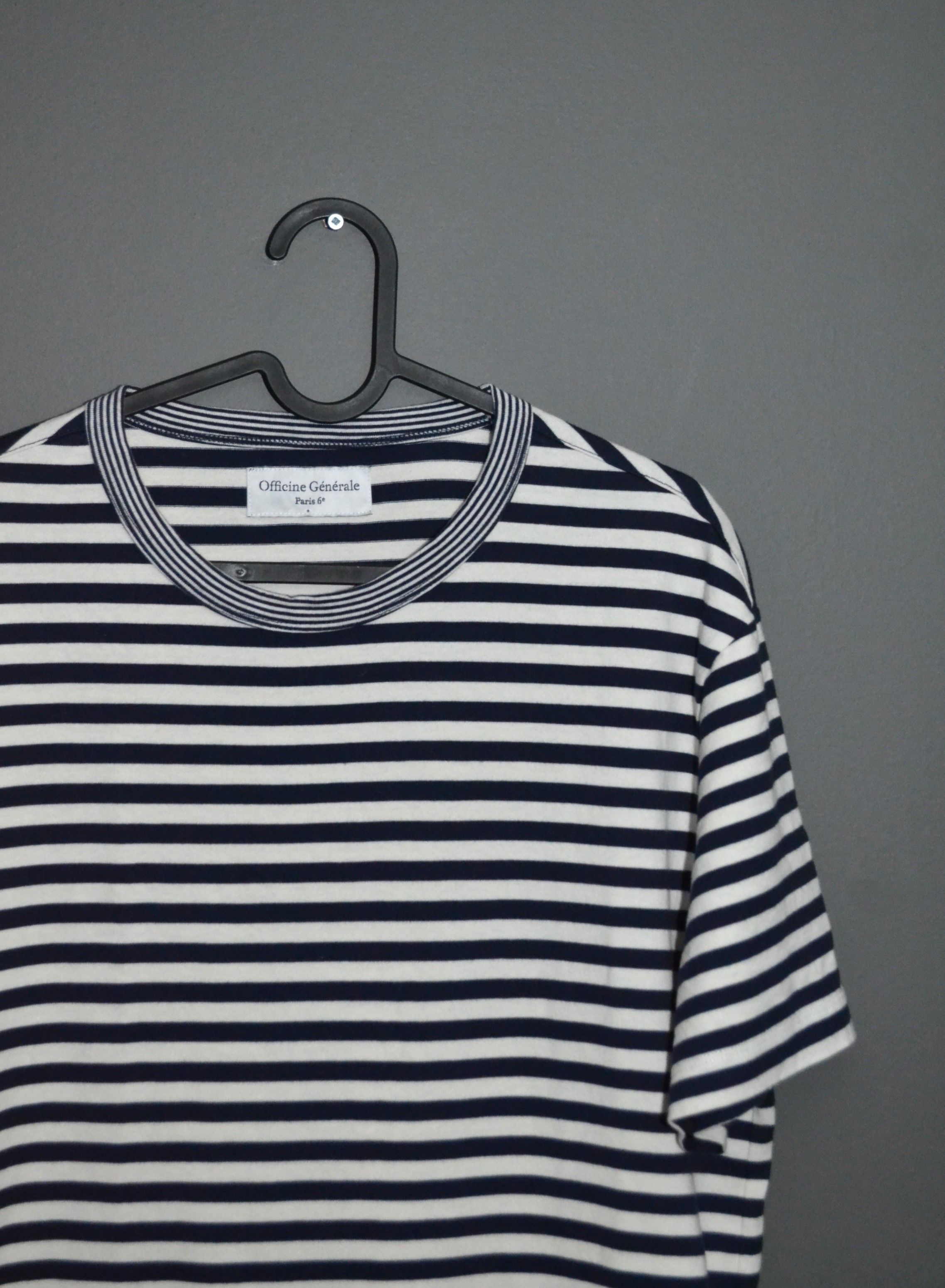 Officine Generale L Sailor Stripe T Shirt