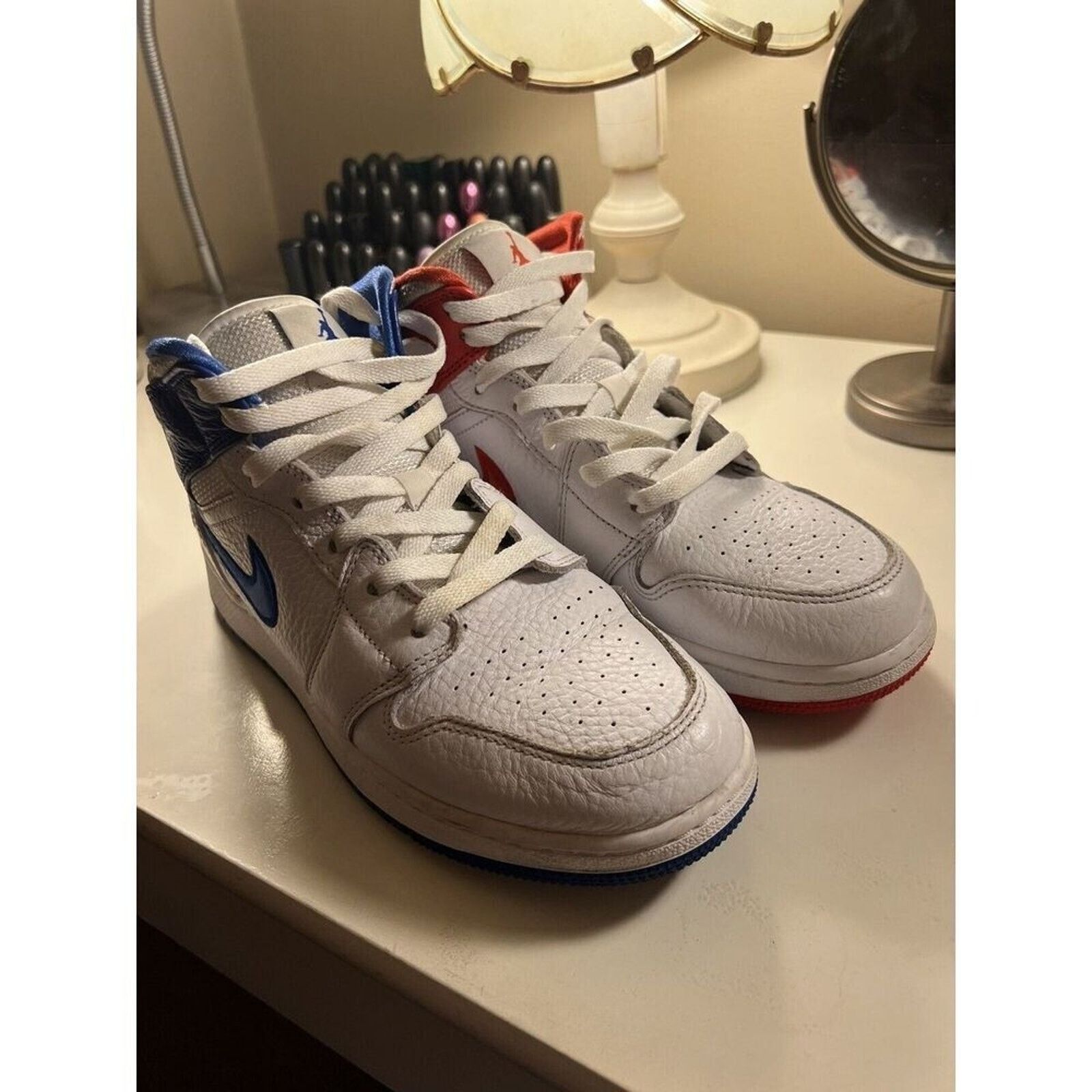 Nike Nike Air Jordan 1 Mid SE 85 White MultiColor Size 7Y Size US 7 / EU 40 - 2 Thumbnail
