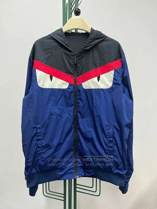 Fendi Fendi Blue Cotton Logo Long Sleeve Jacket . Size US XL / EU 56 / 4 - 1 Thumbnail