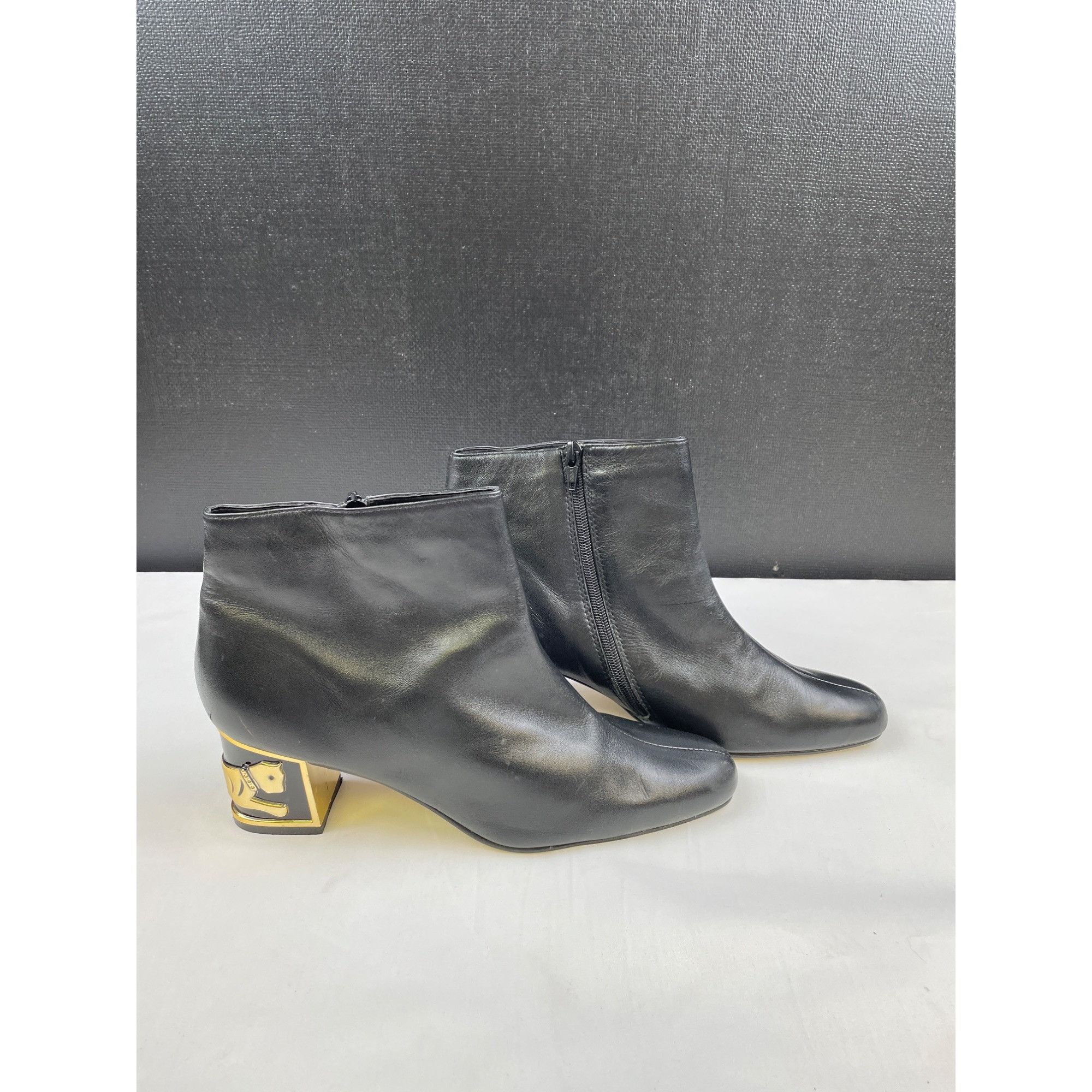 Other Coup D'Etat Women's Black Leather Ankle Boots Heel 2.5"/Shoe Size US 9.5 / IT 39.5 - 4 Thumbnail