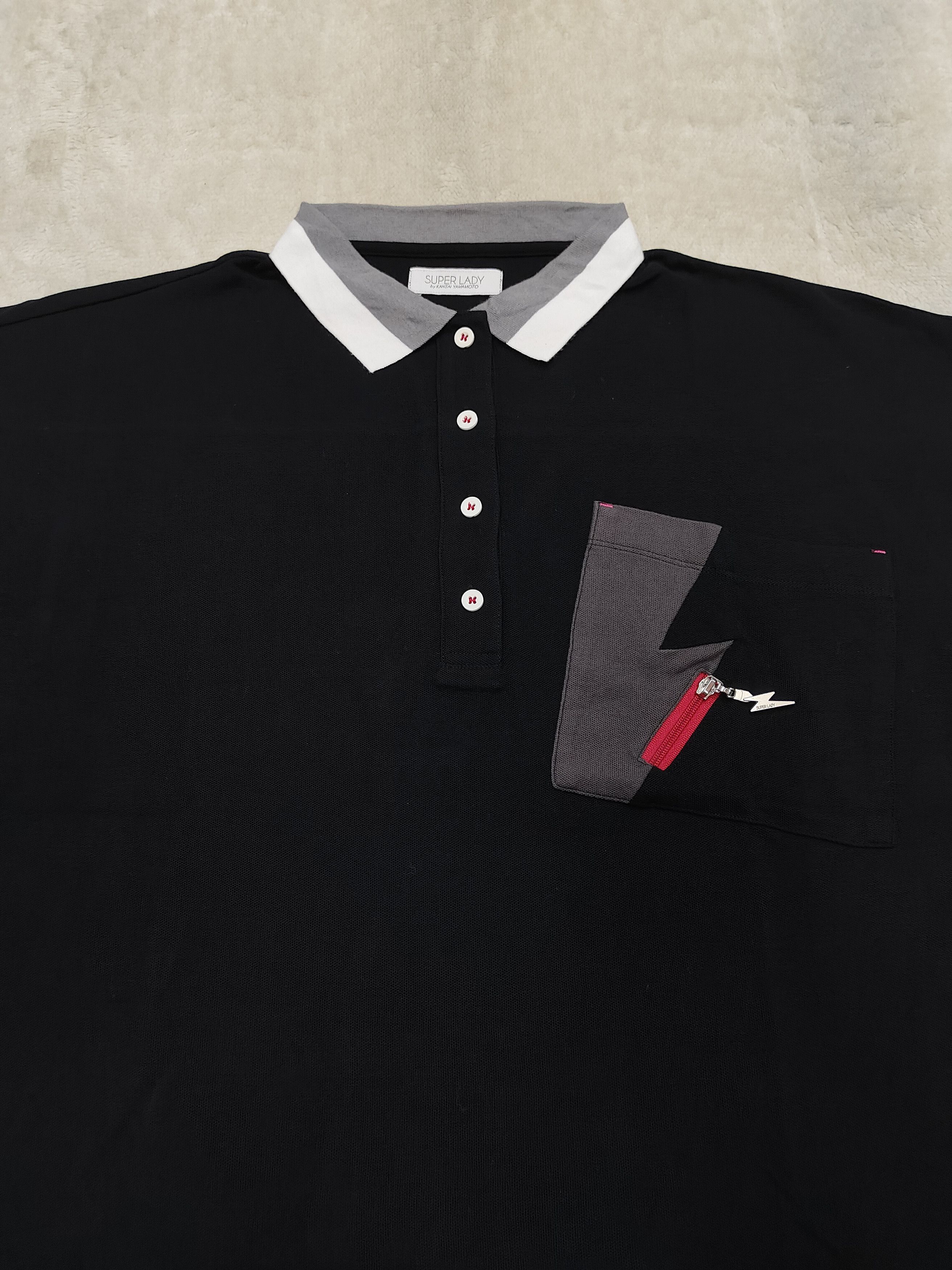 Kansai Yamamoto 🇯🇵 Super Lady by Kansai Yamamoto Cropped Polos Size XL / US 12-14 / IT 48-50 - 6 Thumbnail