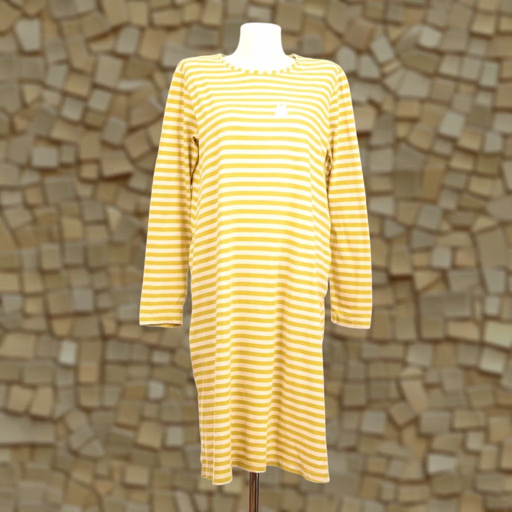 Vintage Gudrun Sjoden Organic Cotton Striped Dress Greece M Women Midi XS? Size M / US 6-8 / IT 42-44 - 1 Thumbnail