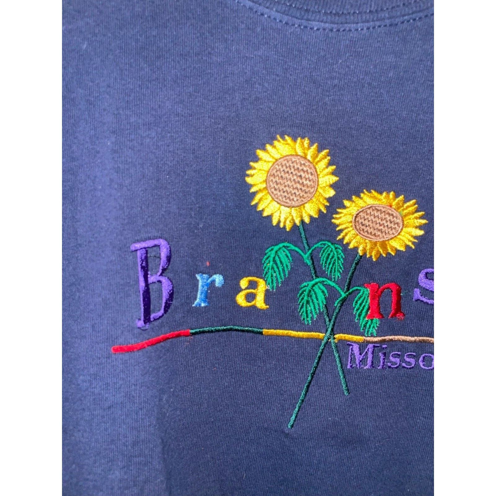 Jerzees Vintage Branson Shirt Missouri Sunflowers Tee Embroidery M Size US M / EU 48-50 / 2 - 3 Thumbnail