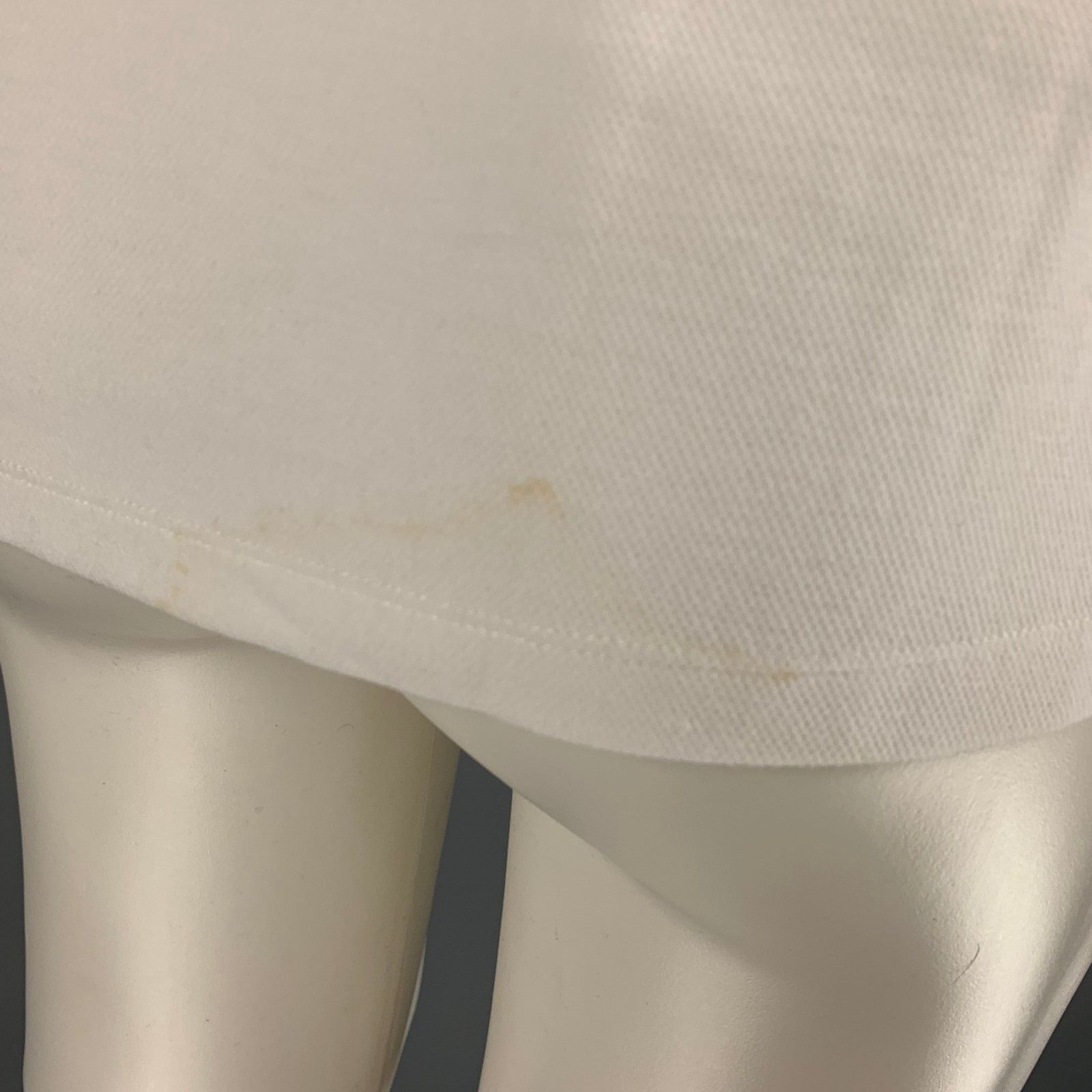 Ralph Lauren S White Polyester Cotton Half Zip Pullover Size US S / EU 44-46 / 1 - 4 Thumbnail