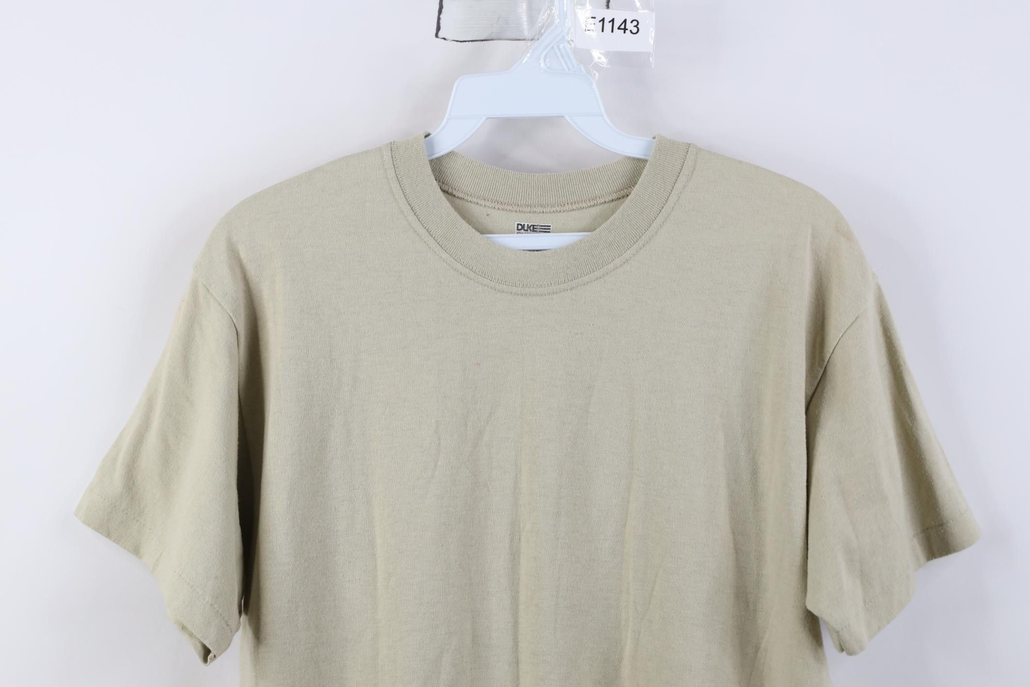 Vintage Vintage USGI Blank Knit Short Sleeve T-Shirt Beige USA Size US M / EU 48-50 / 2 - 2 Thumbnail