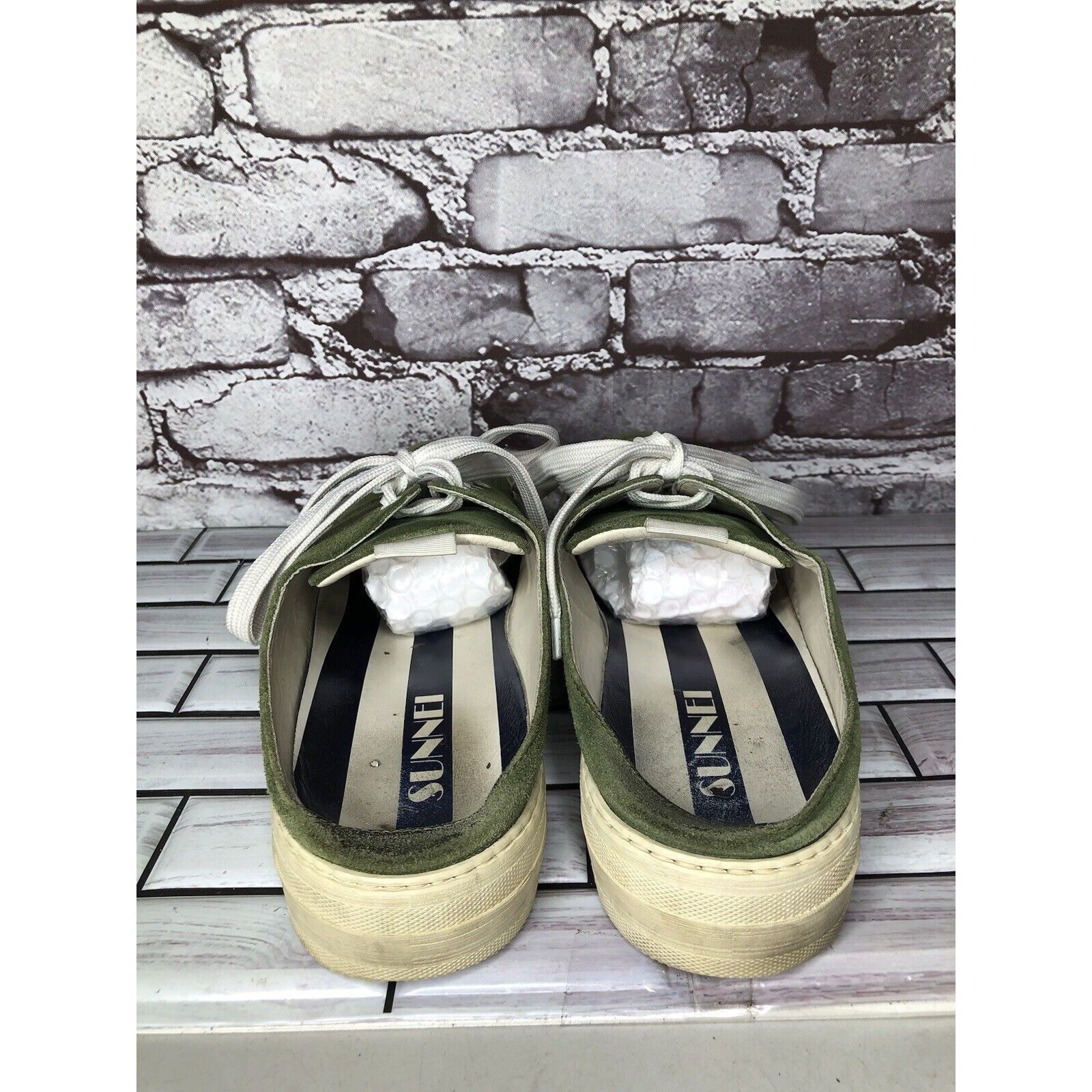 Sunnei Sunnei Green Suede Leather Slip On Lace Up Comfort Shoes Wom Size US 11 / IT 41 - 7 Thumbnail