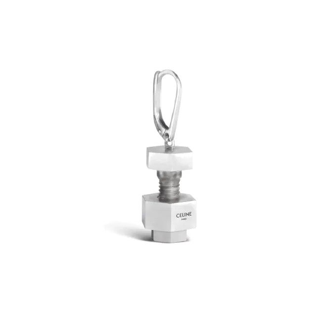 Celine o1bcso1str1024 Size: OS / Screw Earrings in Silver Size ONE SIZE - 2 Thumbnail