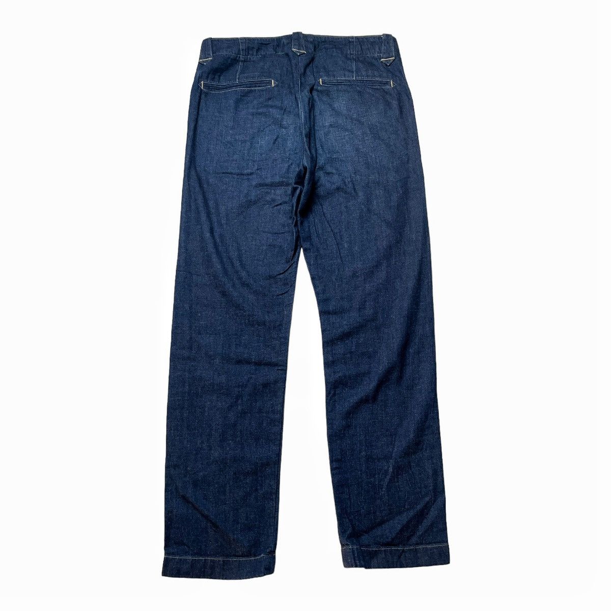 Polo Ralph Lauren × RRL Ralph Lauren × Ralph Lauren Double RL RRL Denim Indigo Linen Cotton Blend Trousers pants Size US 31 - 2 Thumbnail