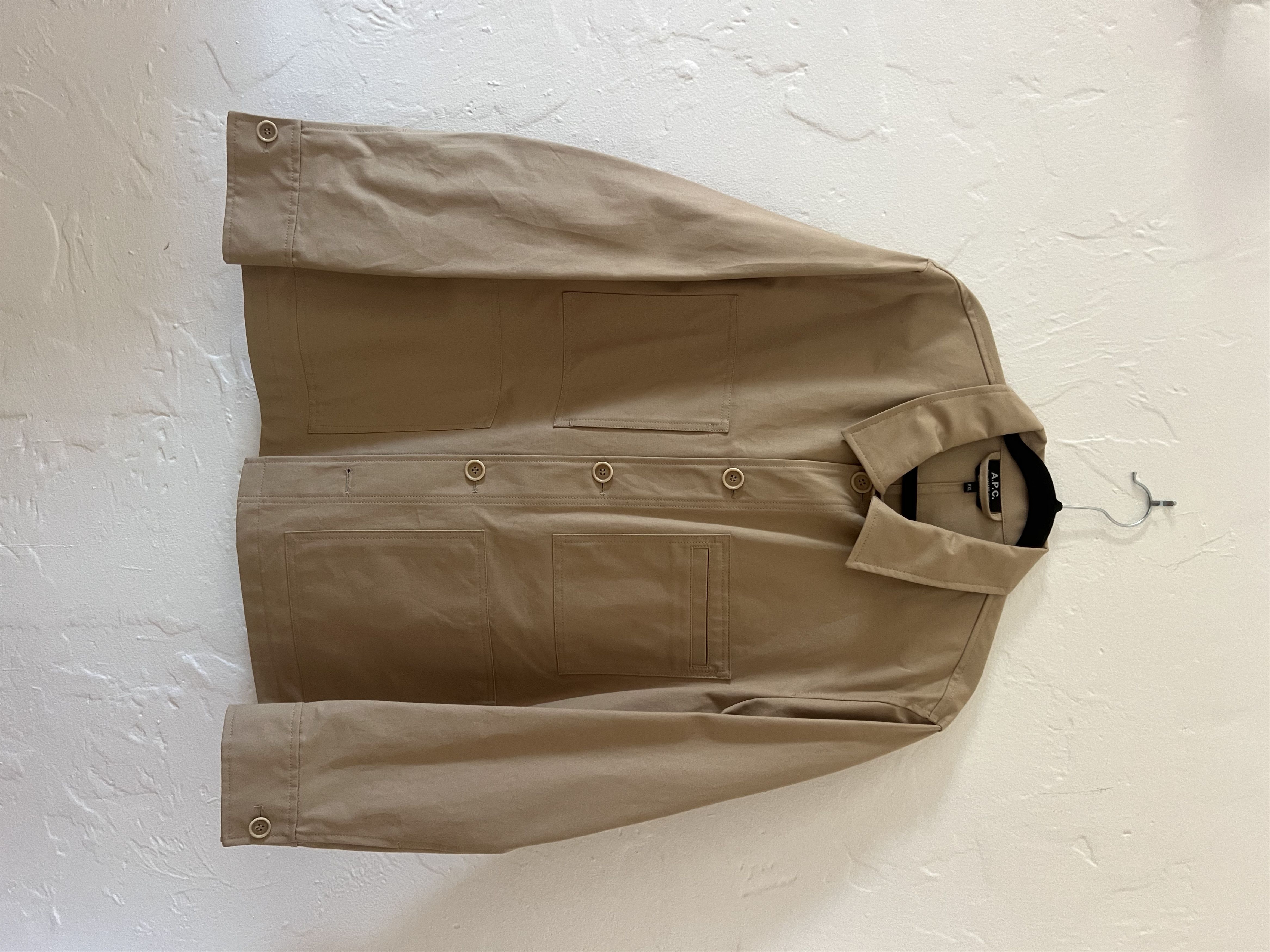 A.P.C. A.P.C Beige André Jacket Size US XXL / EU 58 / 5 - 2 Thumbnail
