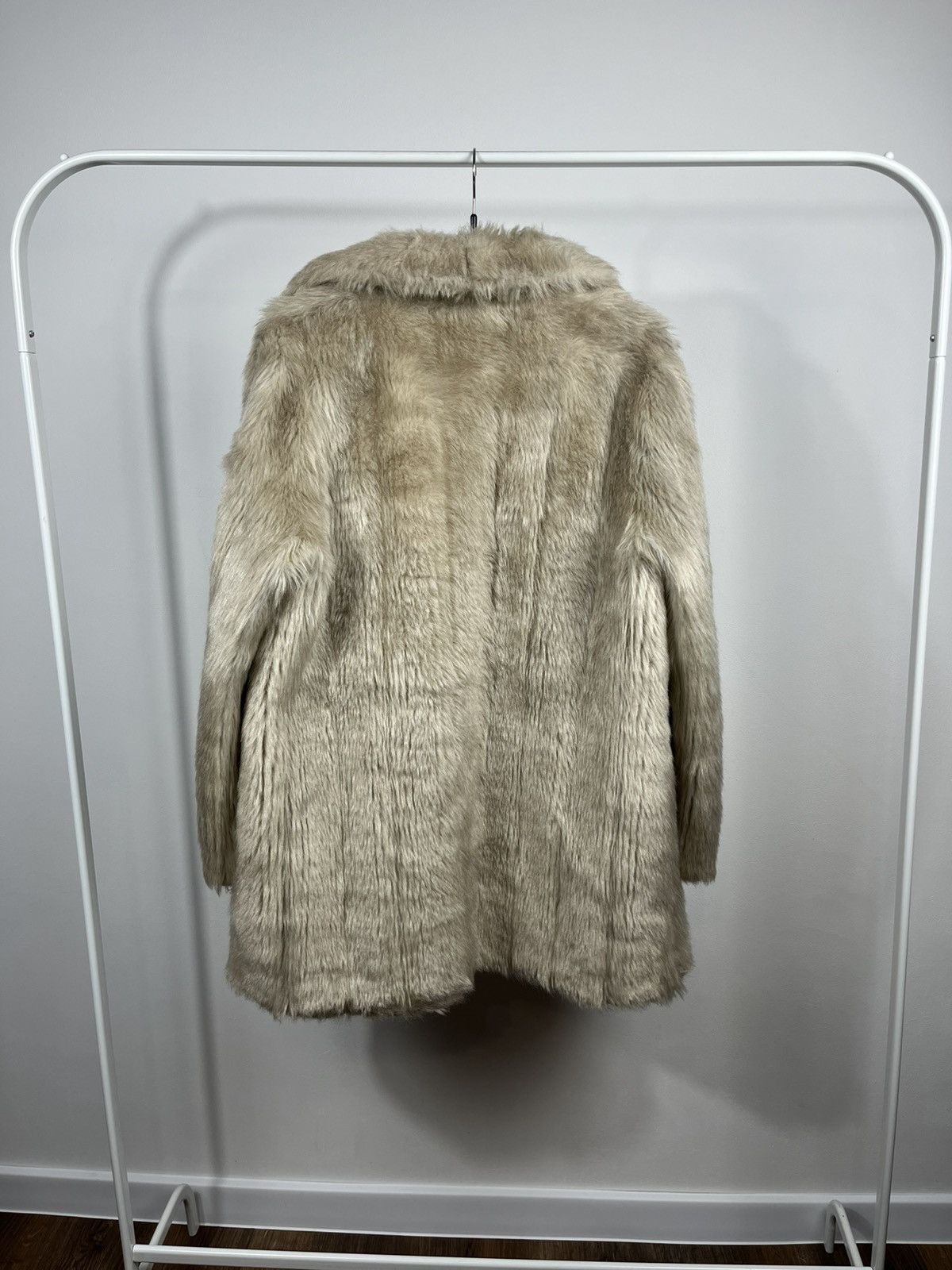 Other Vintage Faux Fur Coat Beige Women’s Size UK 14 EU 42 Size XXL / US 16-18 / IT 52-54 - 13 Thumbnail