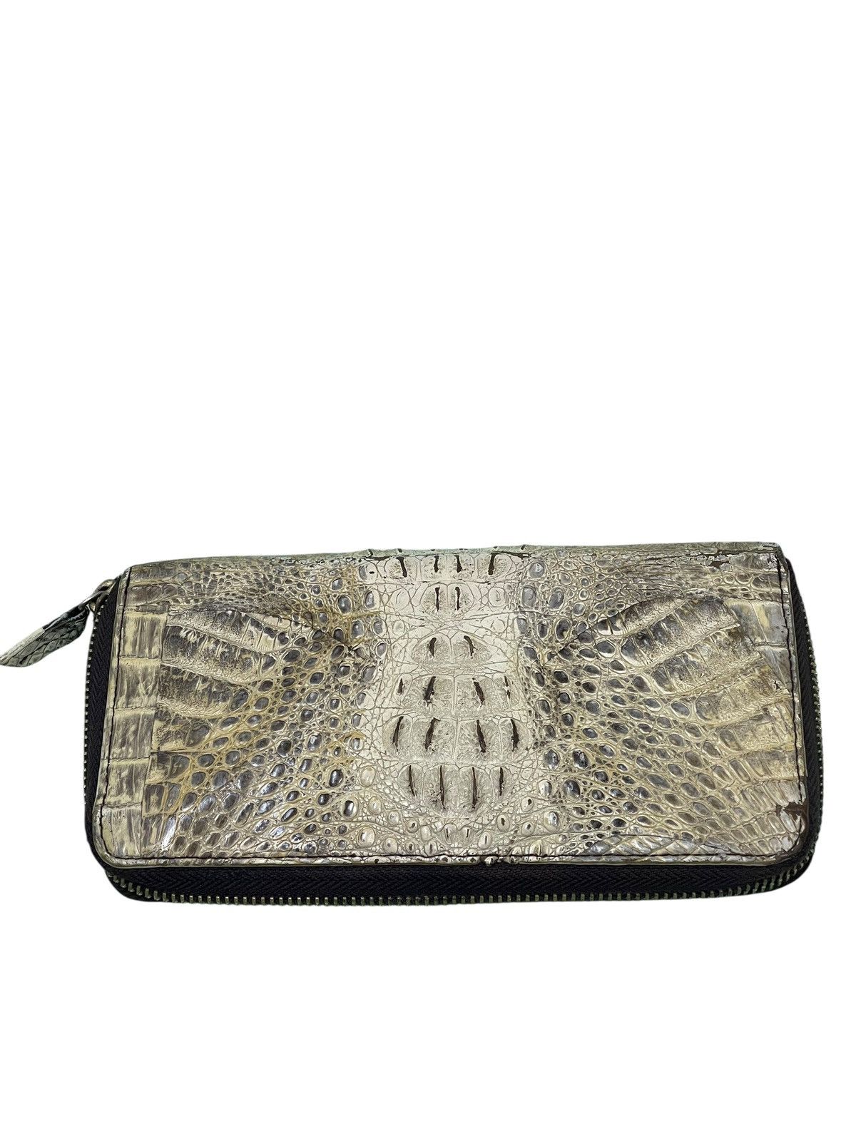 Comme des Garcons × Stussy Crocodile Skin Unknown Wallet Bag prada julius dior ami 1🟩0 Size ONE SIZE - 1 Thumbnail