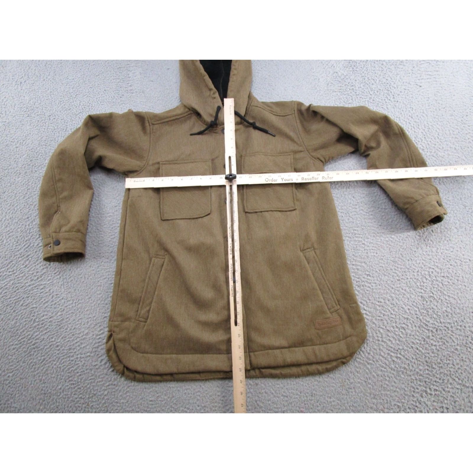 Vintage Noble Outfitters Jacket Womens L Brown Hooded Lined Workwear Ranch Snap Up Size L / US 10 / IT 46 - 4 Thumbnail