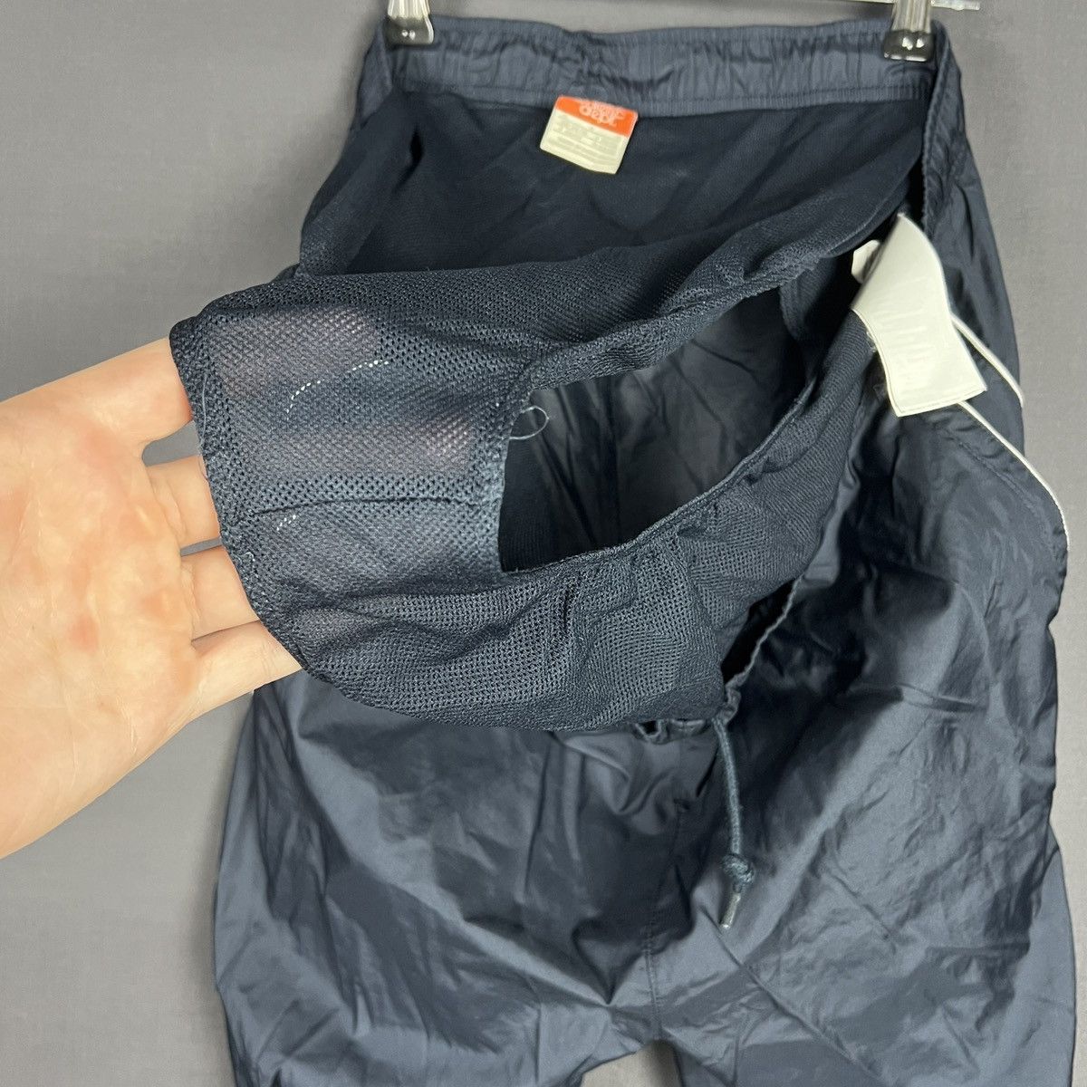 Nike × Vintage Nike Athletic Dept Nylon track Shorts size L blue White Size US 34 / EU 50 - 7 Thumbnail
