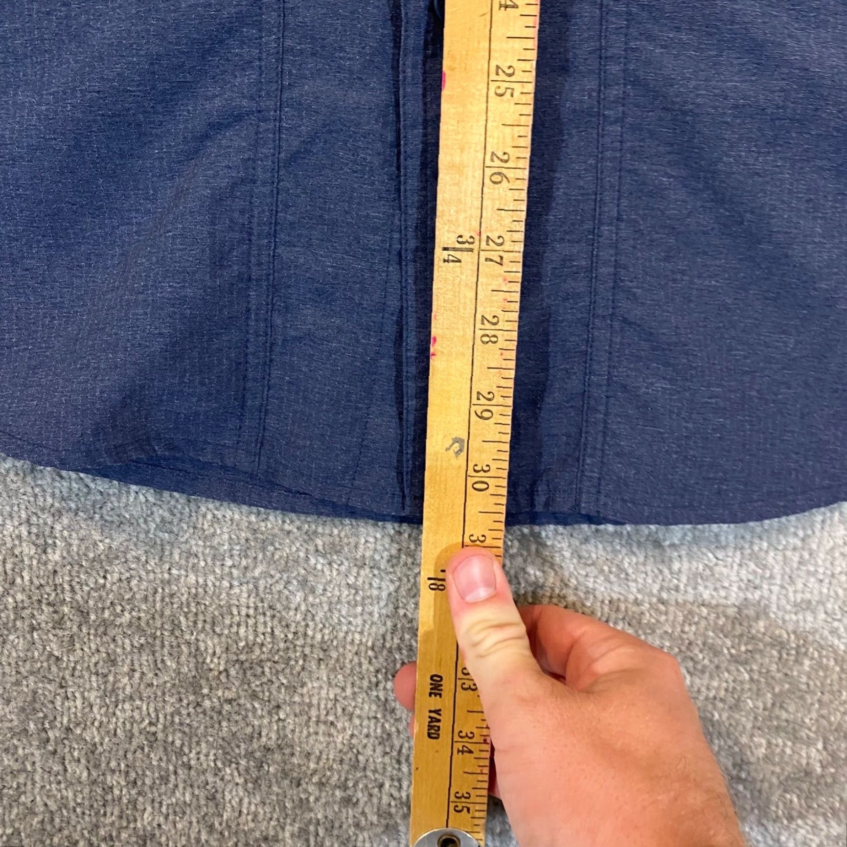 Vintage L.L. Bean Shirt Mens 2XLT Tall Blue Button Up Hiking Trail Outdoor Roll Tab Nylon Size US XXL / EU 58 / 5 - 5 Thumbnail