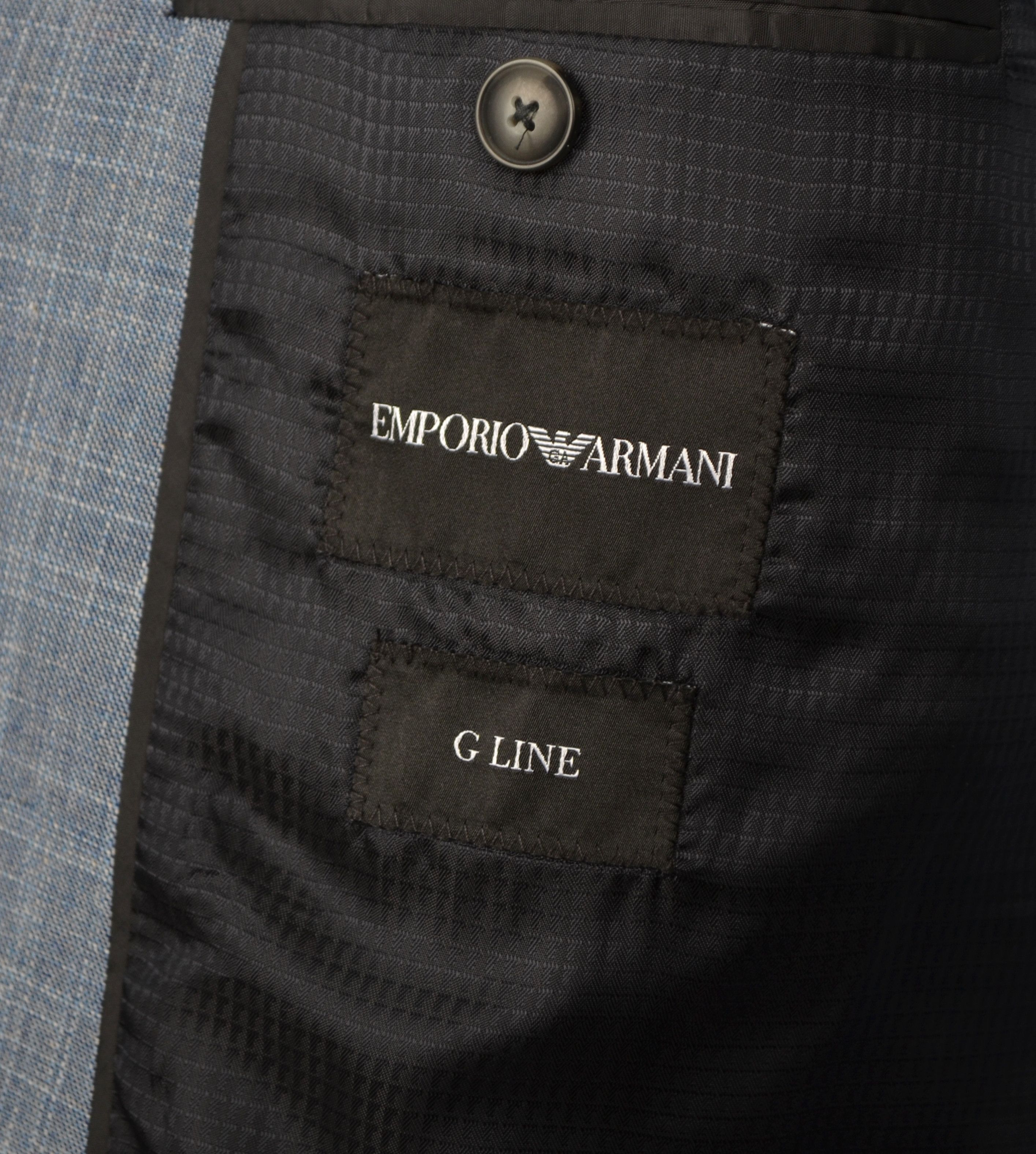 Designer × Emporio Armani Emporio Armani G Line Blue Jacket Blazer US48 Slim Fit Size 48S - 15 Thumbnail