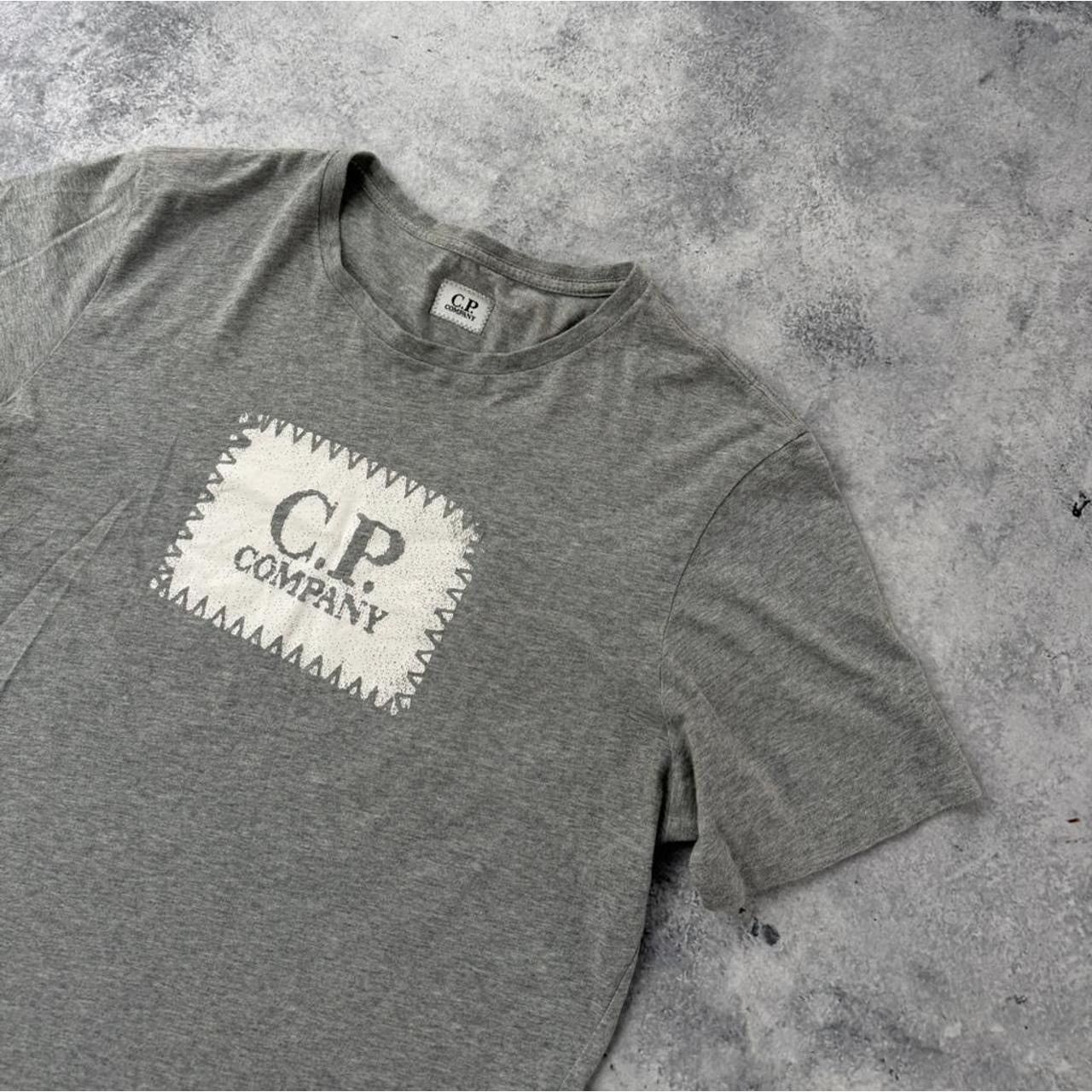 C.P. Company CP company grey block logo graphic tee Size US M / EU 48-50 / 2 - 2 Thumbnail