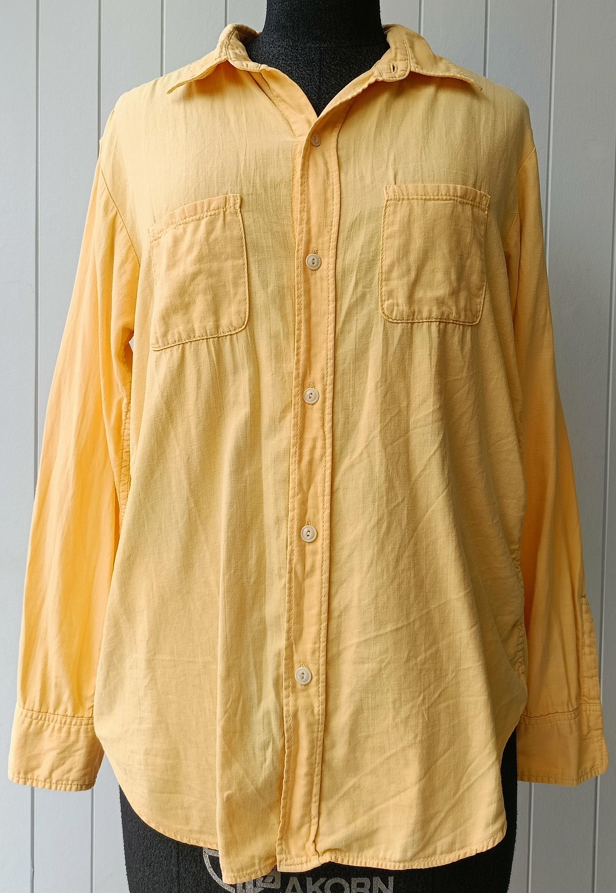45rpm 45RPM studio by R 90's solid yellow Japan shirt small sz3 Size S / US 4 / IT 40 - 3 Thumbnail