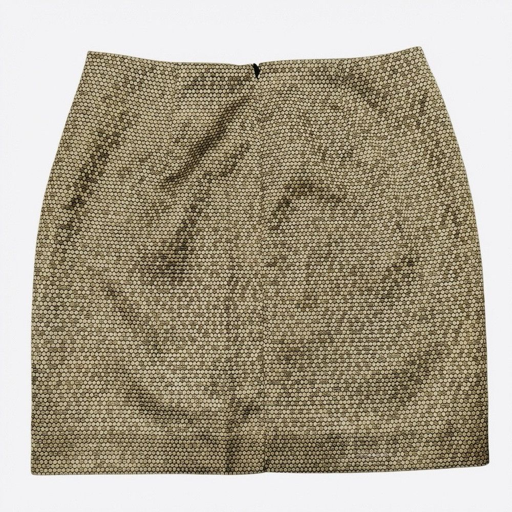 Banana Republic Banana Republic Jacquard Gold Pencil Mini Skirt Size 2 Size 26" / US 2 / IT 38 - 3 Thumbnail