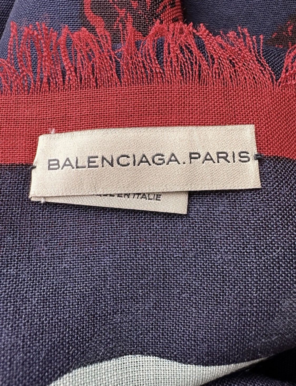 Balenciaga Balenciaga Scarf Shawl Wool/Silk Wolf 138/136cm! Size ONE SIZE - 5 Thumbnail