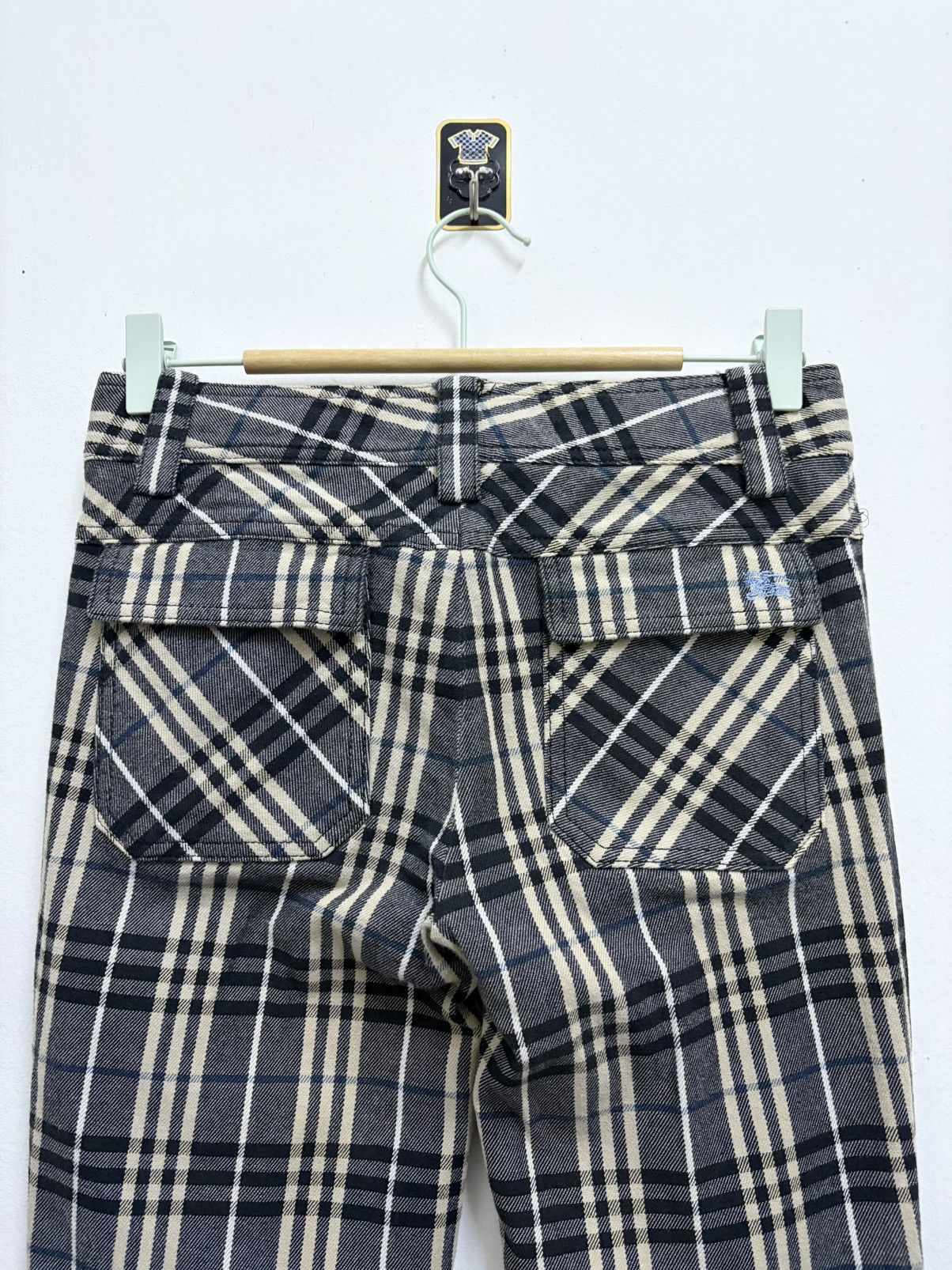 Burberry Vintage 90's Burberry Blue Label Nova Check Pants Size 28" / US 6 / IT 42 - 4 Thumbnail