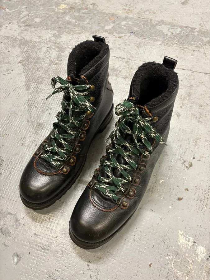 Dsquared2 Dsquared2 Black Leather Hiking Boots Size US 11 / EU 44 - 3 Thumbnail