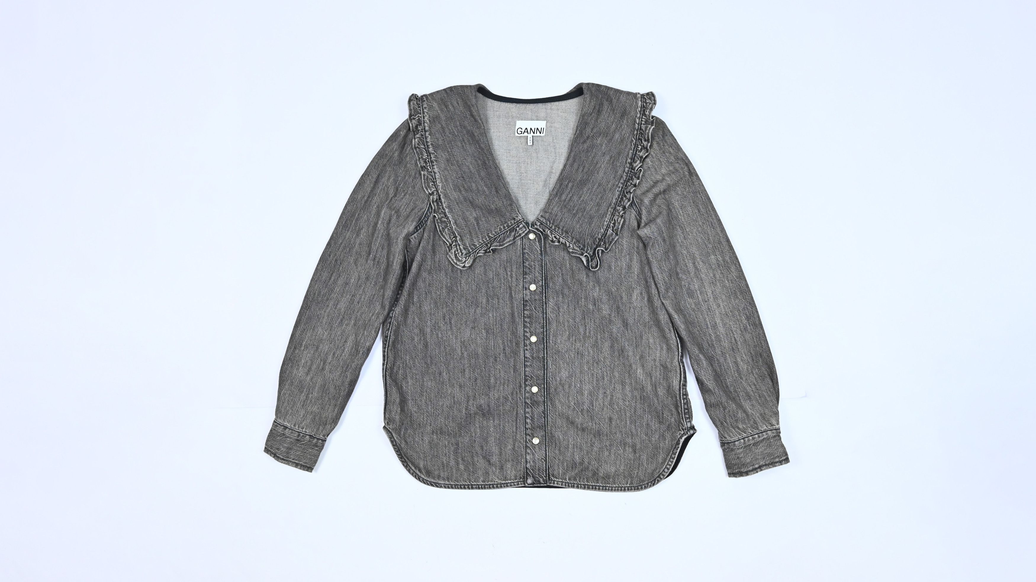 Ganni Ganni Denim Shirt Size S / US 4 / IT 40 - 1 Thumbnail