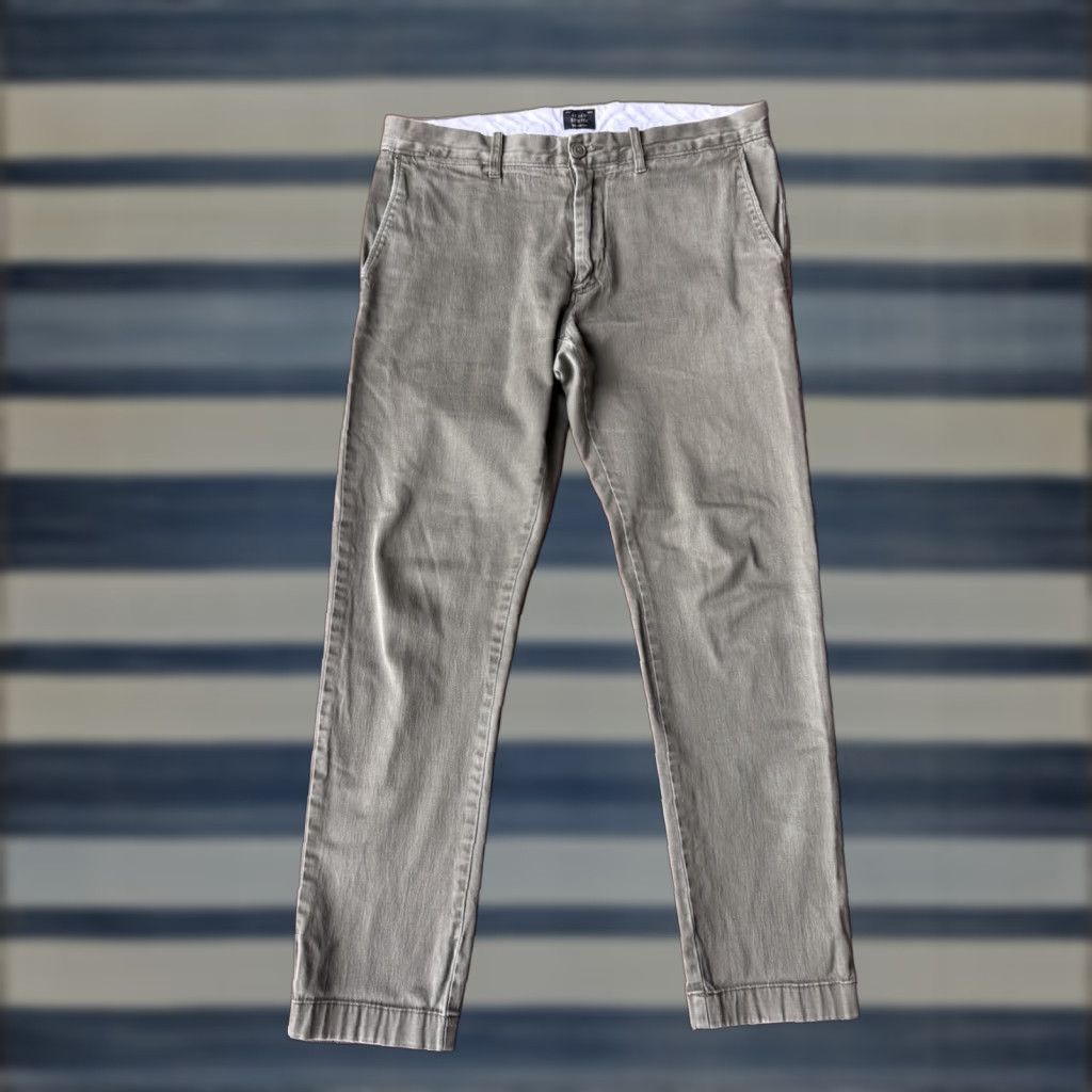 J.Crew J.CREW 484 Slim Straight Stretch Chino Pants Mens 32x30 Olive Green Navy? Green Size US 32 / EU 48 - 1 Thumbnail