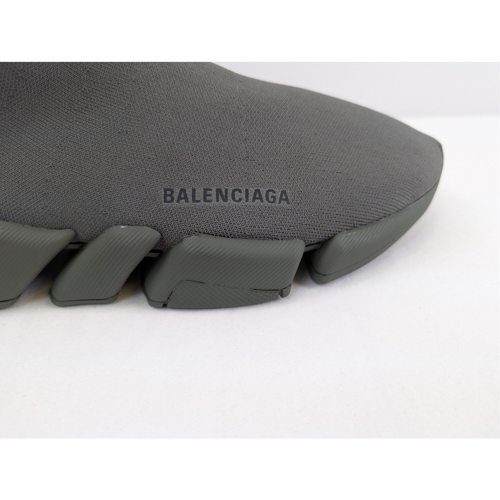 Balenciaga o1rshd1 Speed 2.0 LT New Recycled Knit Sneakers in Dark kaki Size US 12 / EU 45 - 5 Thumbnail