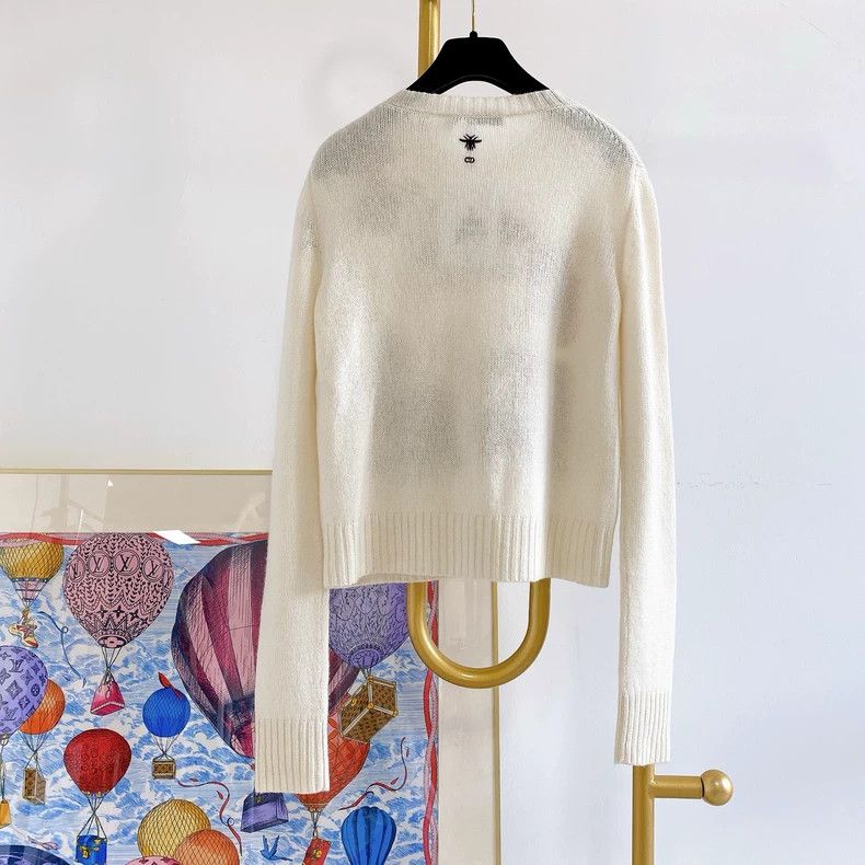 Dior Dior Printed knitted sweater Size XS / US 0-2 / IT 36-38 - 2 Thumbnail