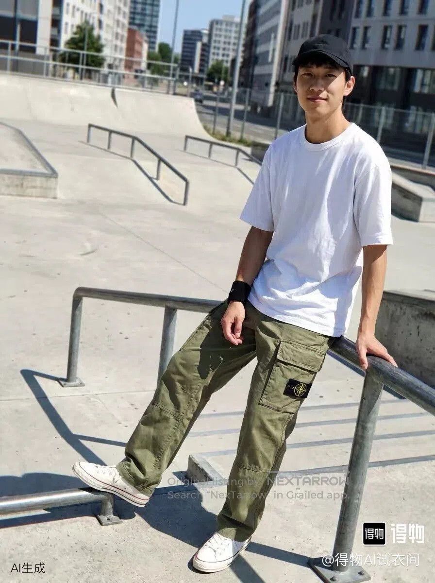 Stone Island Stone Island Army Green Cargo Pants. Size US 36 / EU 52 - 9 Thumbnail