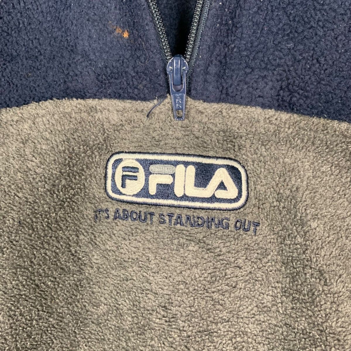 Fila FILA Center Logo Half Zip Pullover Fleece Sweater #0019-C1 Size US M / EU 48-50 / 2 - 14 Thumbnail