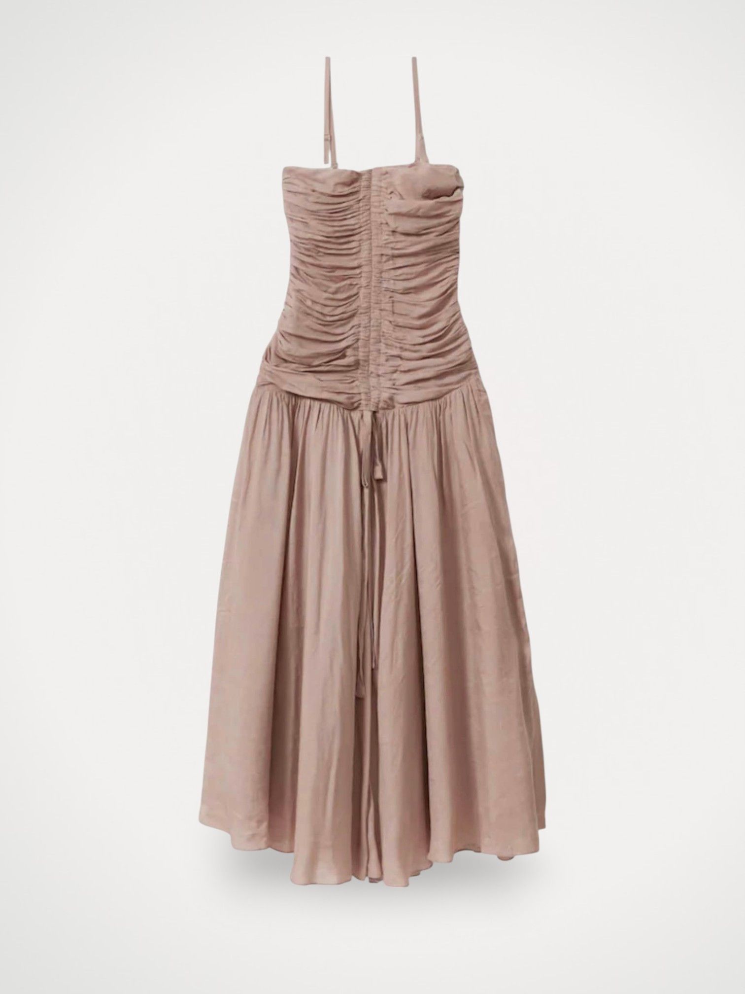 Reiss Reiss Reiss Ryder Viscose Linne Ruched Maxiklänning Dress Size XXS / US 00 / IT 34 - 1 Thumbnail