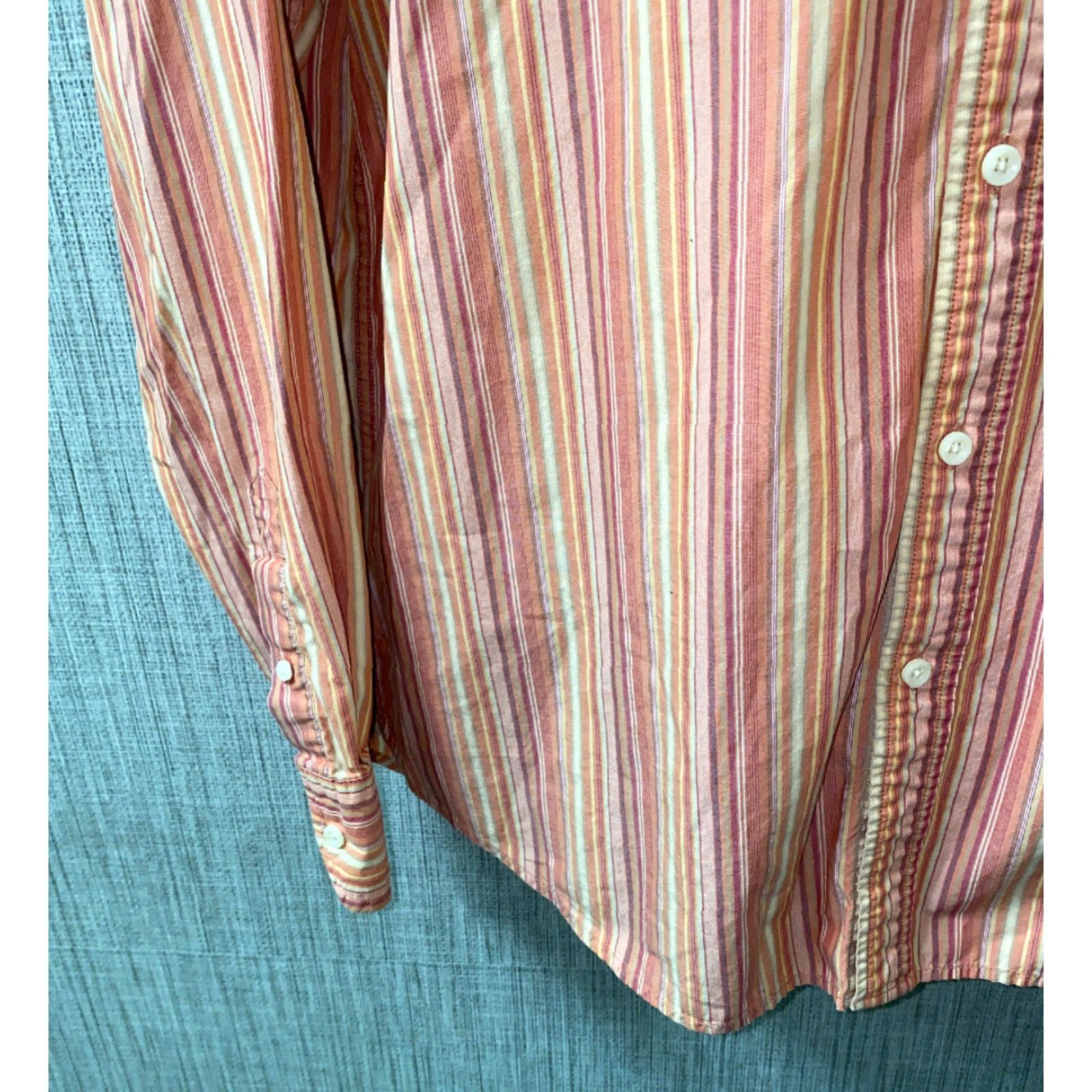Robert Graham Robert Graham Striped Button-Up Shirt XL Long Sleeve Casual Multicolor Mens Size US XL / EU 56 / 4 - 5 Thumbnail