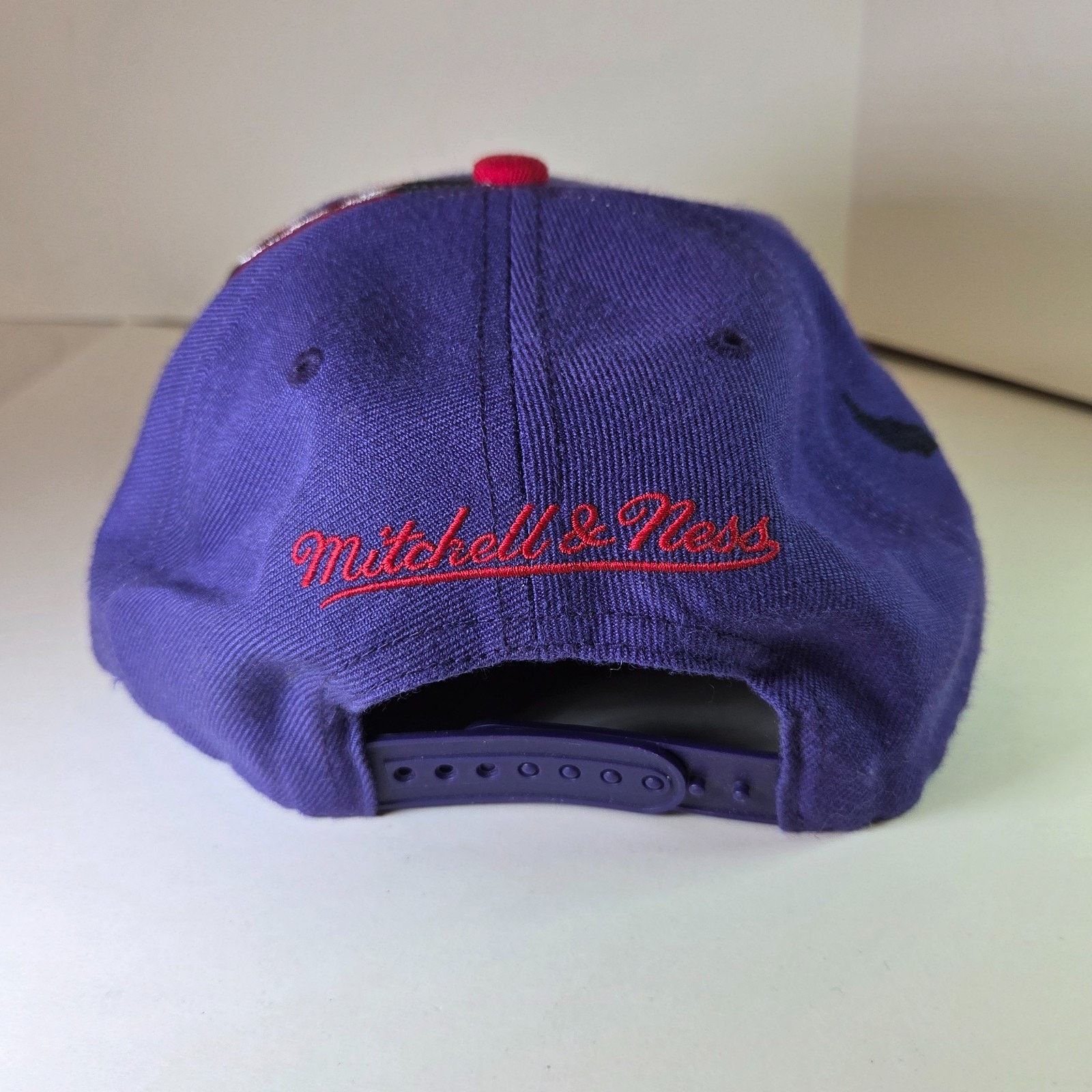 Mitchell & Ness Toronto Raptors Mitchell & Ness Snapback Hat Purple Red Size ONE SIZE - 4 Thumbnail