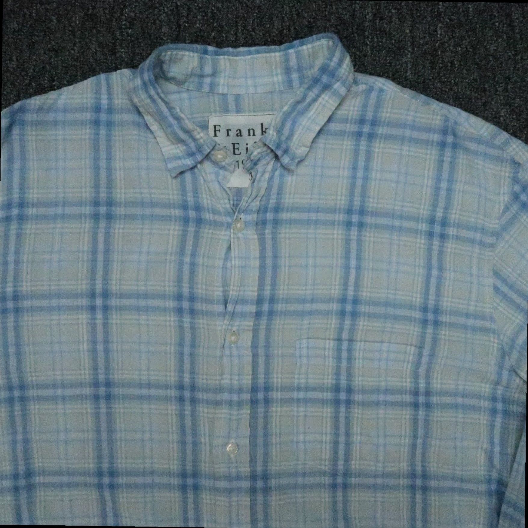 Frank & Eileen Frank & Eileen Blue Plaid Long Sleeve Button Up Shirt Mens Medium Size US M / EU 48-50 / 2 - 2 Thumbnail