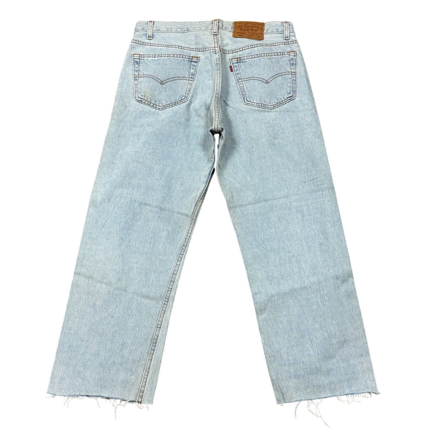 Levi's × Vintage Vintage 90s Levi's 501 Straight Leg Jeans Made in USA 32x25 Size US 32 / EU 48 - 1 Thumbnail