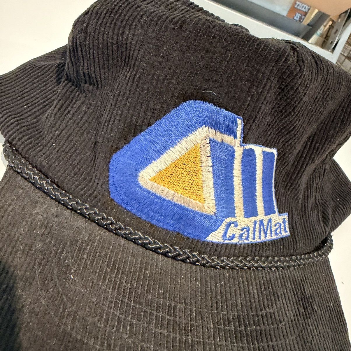 Vintage Vintage Cal Mat Corduroy Hat Snap Back Adjustable 80s Gas Size ONE SIZE - 3 Thumbnail