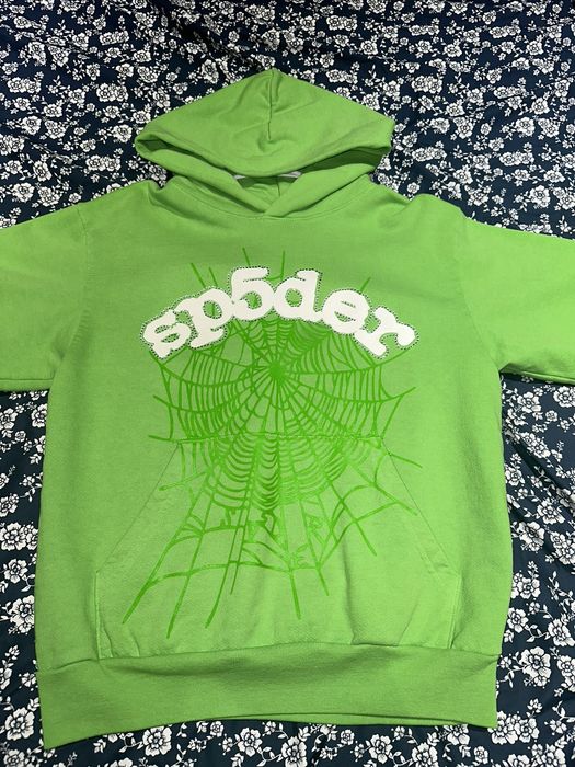 Spider Worldwide Sp5der Web Hoodie Slime Green | Grailed