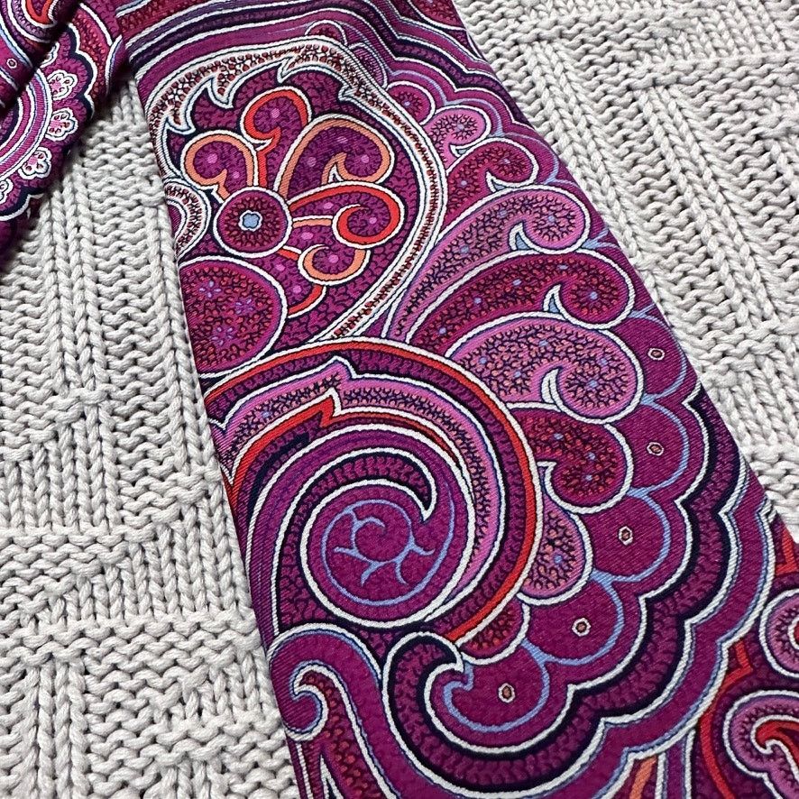 Nordstrom Nordstrom pink paisley silk tie Size ONE SIZE - 2 Thumbnail