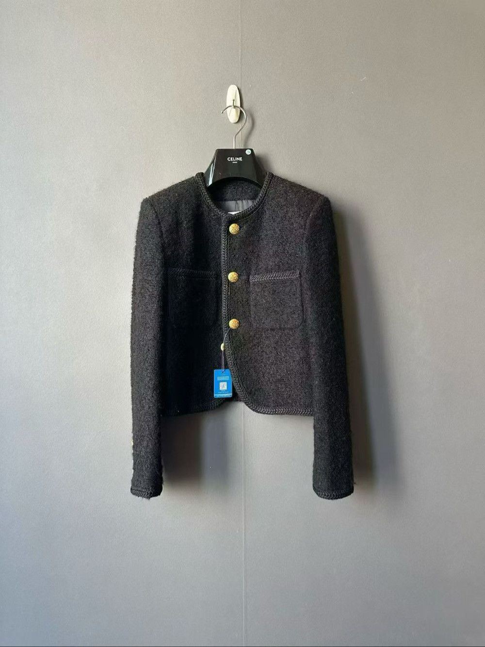Celine CELINE Boucle Tweed Jacket Size FR 34 Size XS / US 0-2 / IT 36-38 - 1 Thumbnail